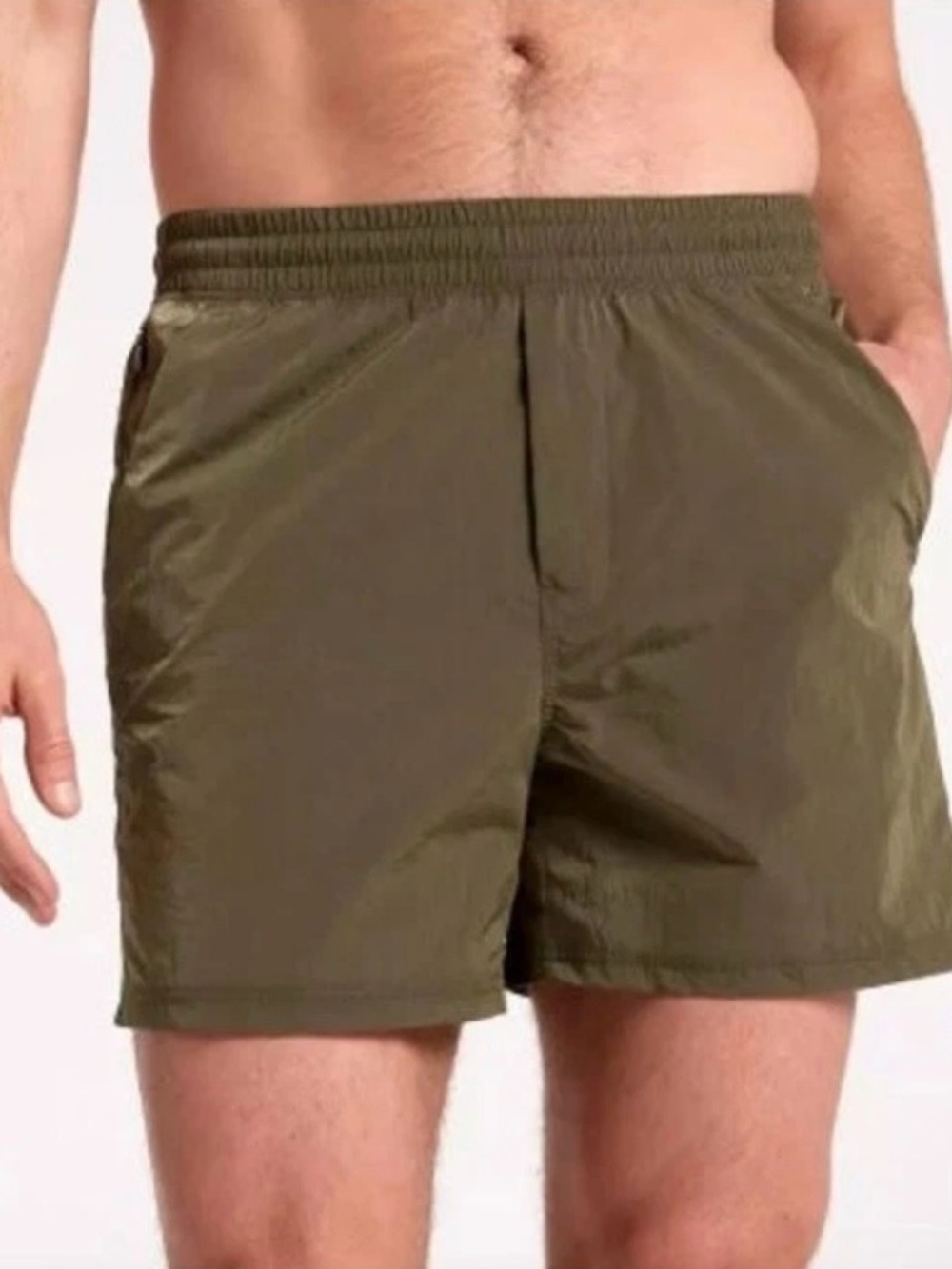 NWT VRST Men's 5" All-In Unlined Active Shorts in Olive Green Shine, Size XL